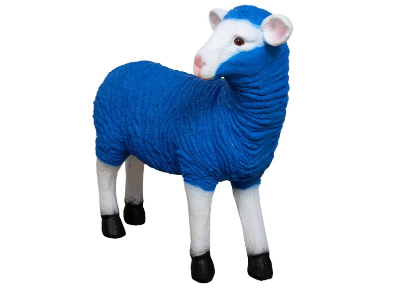 XXL Garden Decoration Figure Sheep 60x70cm Royal Blue - Image 5