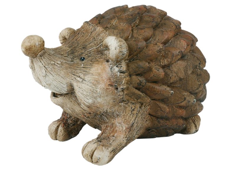 Decorative hedgehog figure in wood look 21x33cm - Image 7